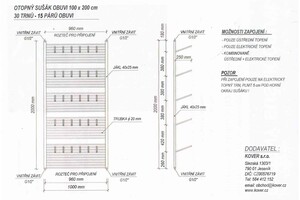 sušák s trny technická specifikace